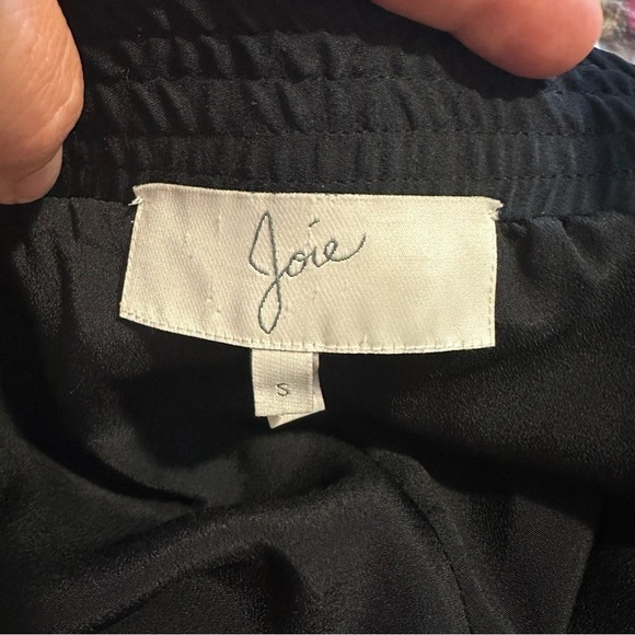 Joie Floral Silk Tie Waist Pants Womens Small Black - Picture 7 of 8